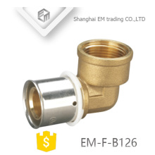 EM-F-B126 Female thread elbow pipe system for pex-al-pex gas press fitting series